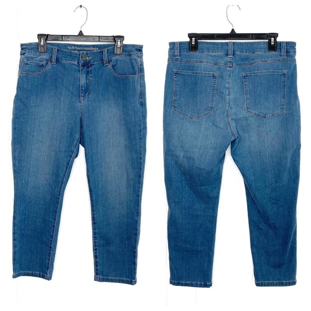 Soft Surroundings Medium Wash Ankle Jeans Size 14P